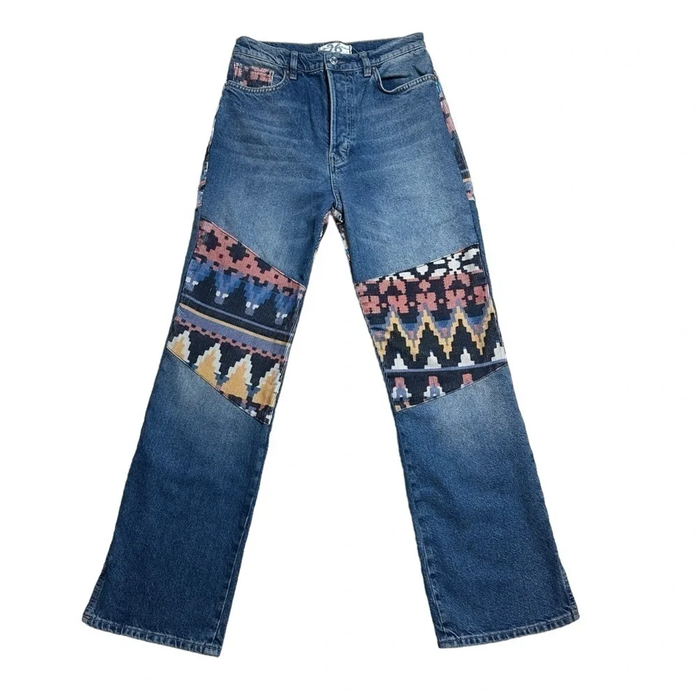 Free People Rocky Mountain Straight Leg Jeans US 26